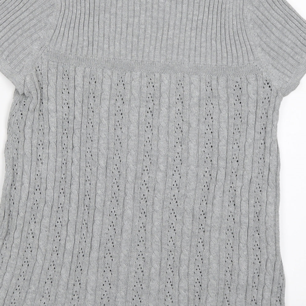 TOM TAILOR Womens Grey Jersey Blouse Size XS