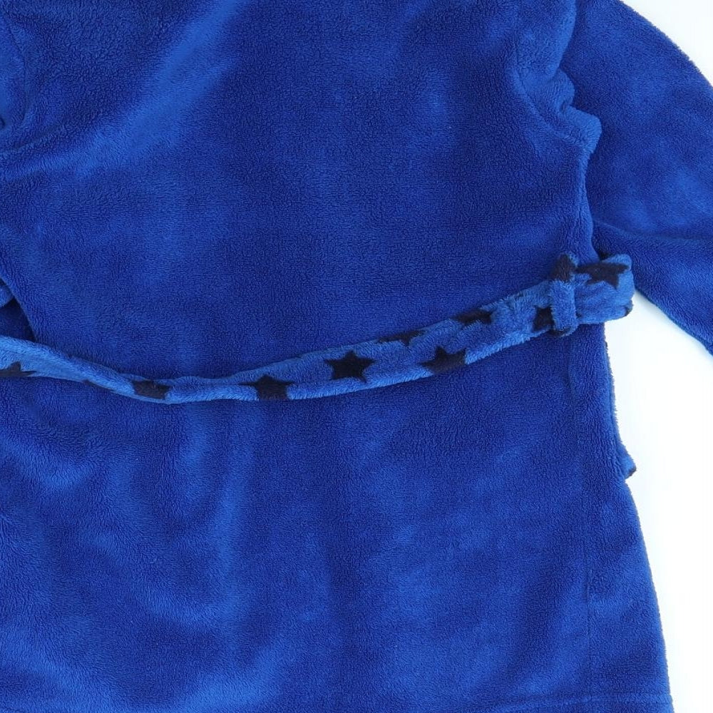 PURE KIDS Boys Blue Solid Robe Size 3 Years