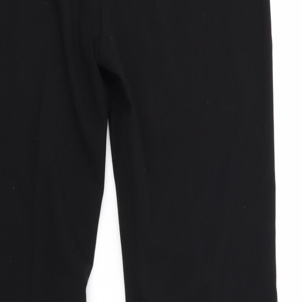 M&S Womens Black Trousers Size 10 L28 in