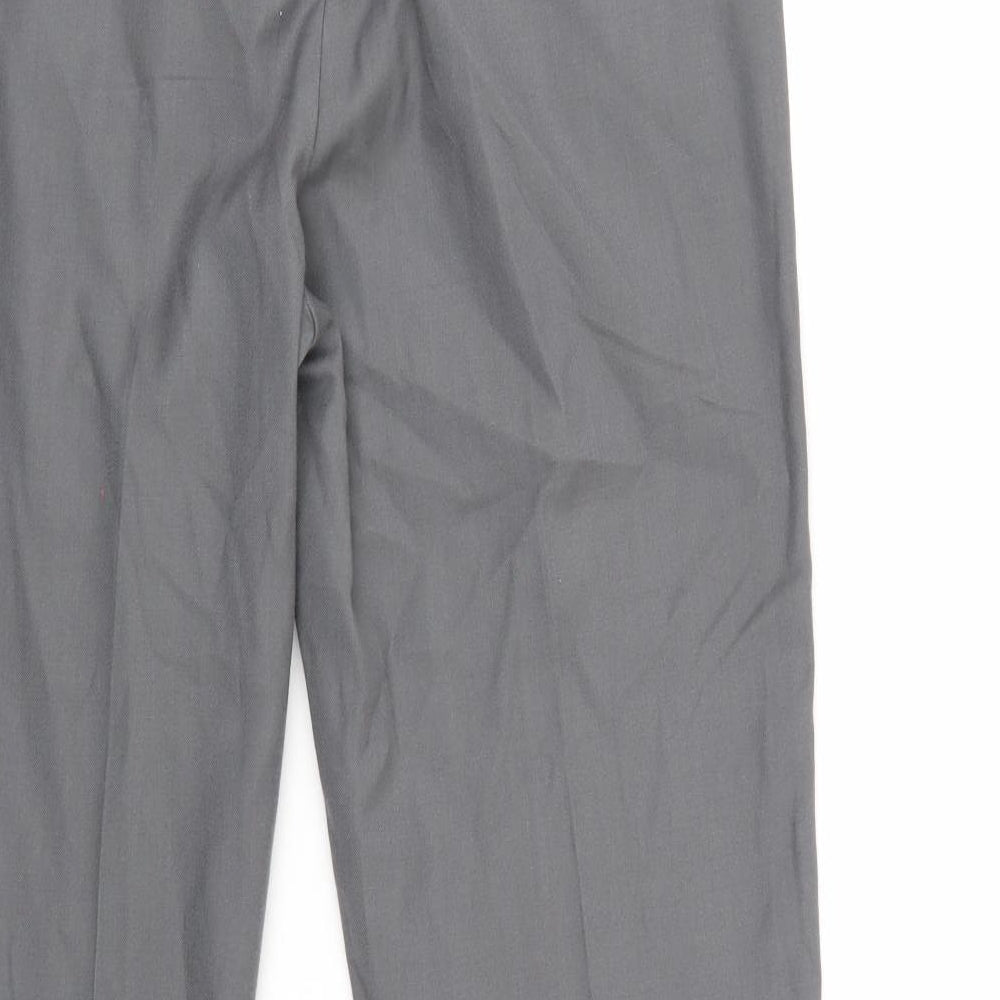 H&M Womens Grey Trousers Size 8 L26 in