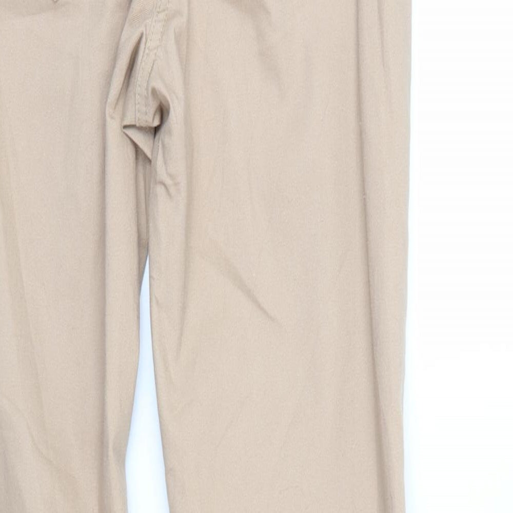 BX Jeans Womens Beige Denim Straight Jeans Size 10 L31 in