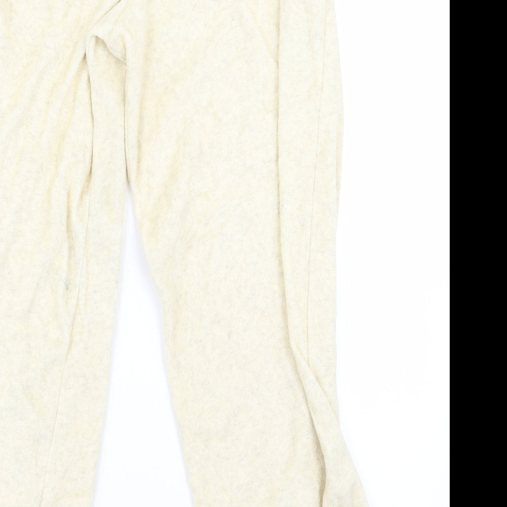 preorn Womens Yellow Jegging Trousers Size 10 L20 in - v
