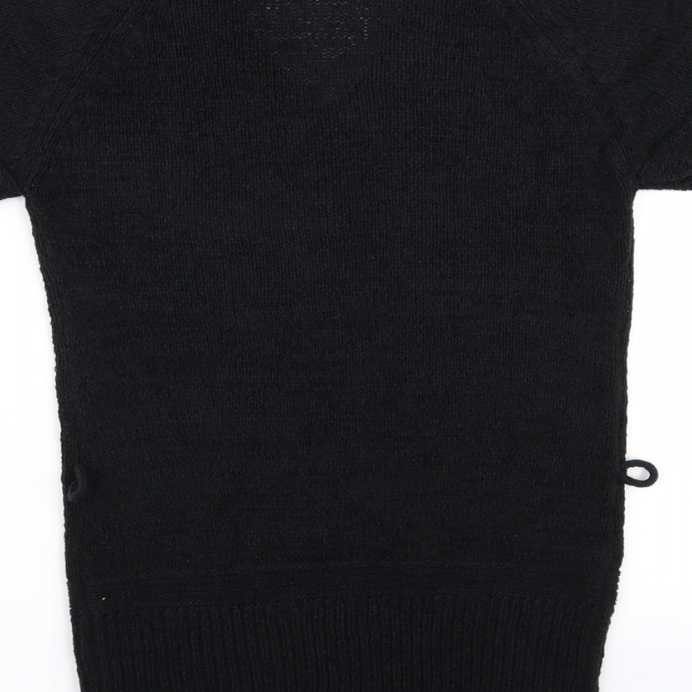 TU Womens Black Rayon Jumper Dress Size 10