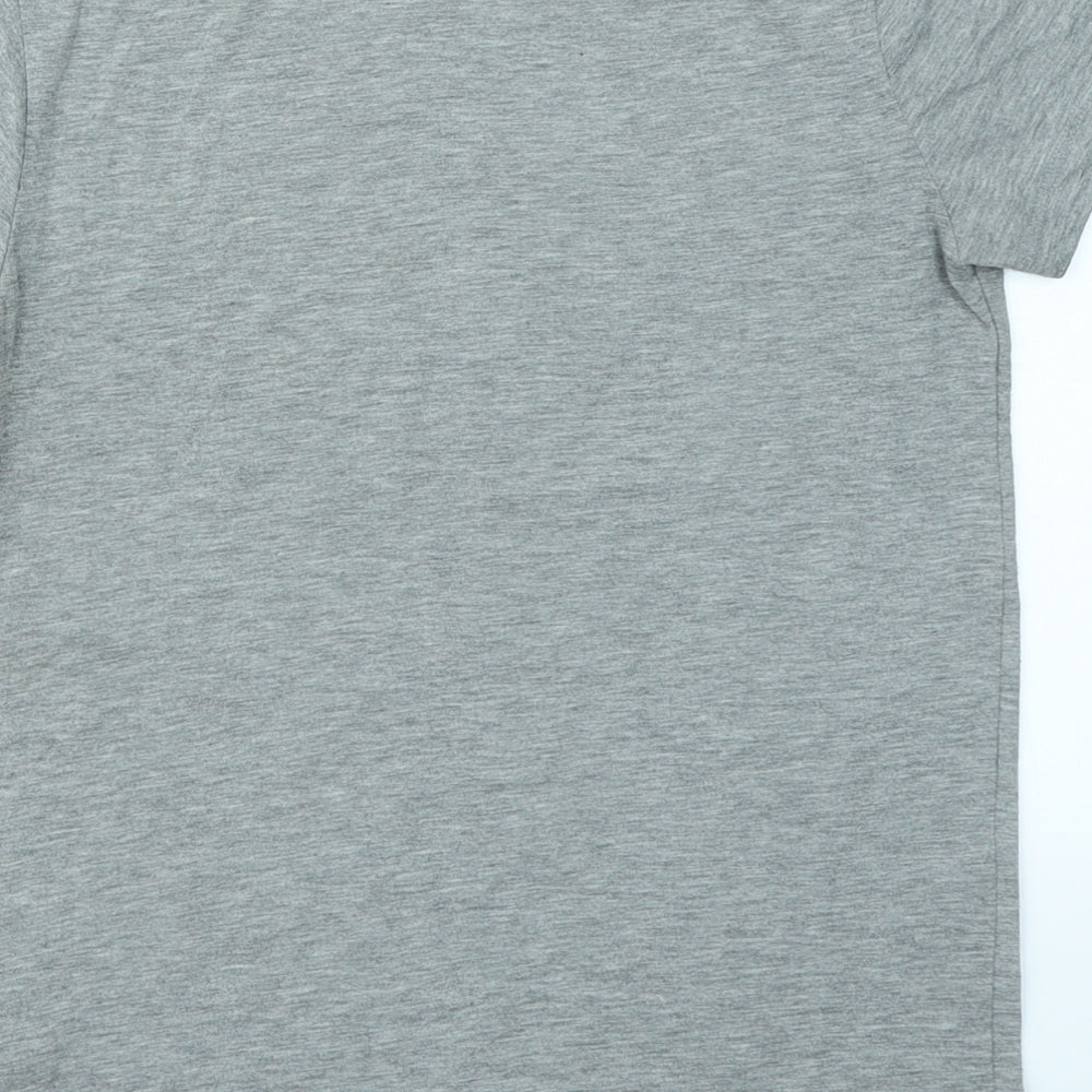 Rebel Boys Grey Basic T-Shirt Size 9-10 Years - Dinosaur