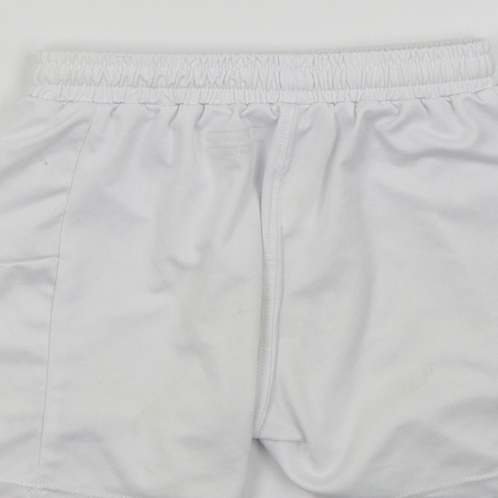 Macron Boys White Bermuda Shorts Size 3-4 Years