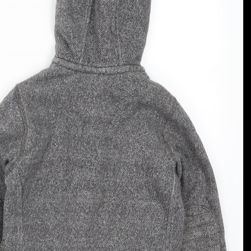 Marks and Spencer Girls Grey Full Zip Hoodie Size 5-6 Years