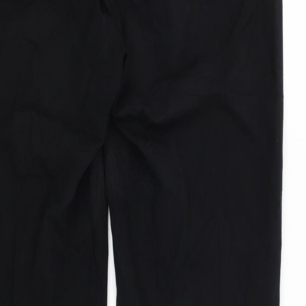 M&S Womens Black Dress Pants Trousers Size 12 L30 in