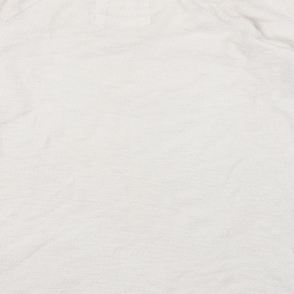 M&S Womens White Floral Pullover Jumper Size 16