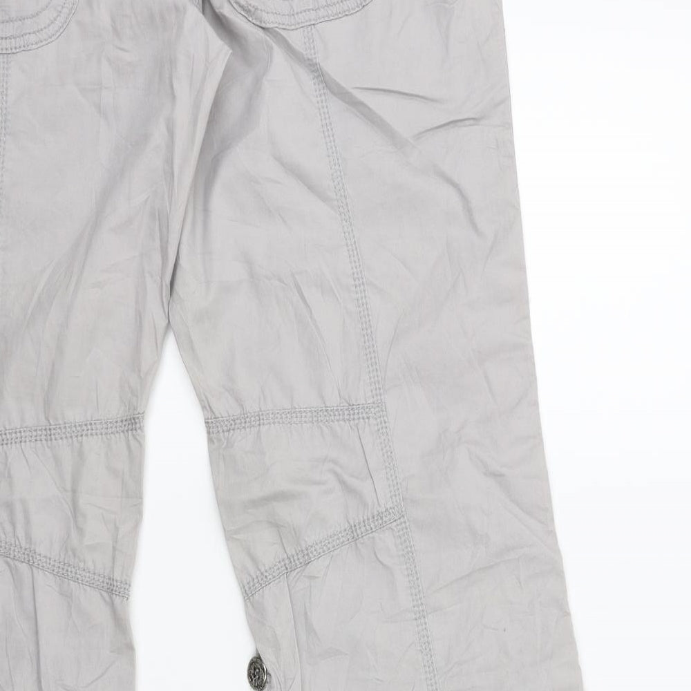edc by Esprit Womens Grey Cargo Trousers Size 42 L28 in