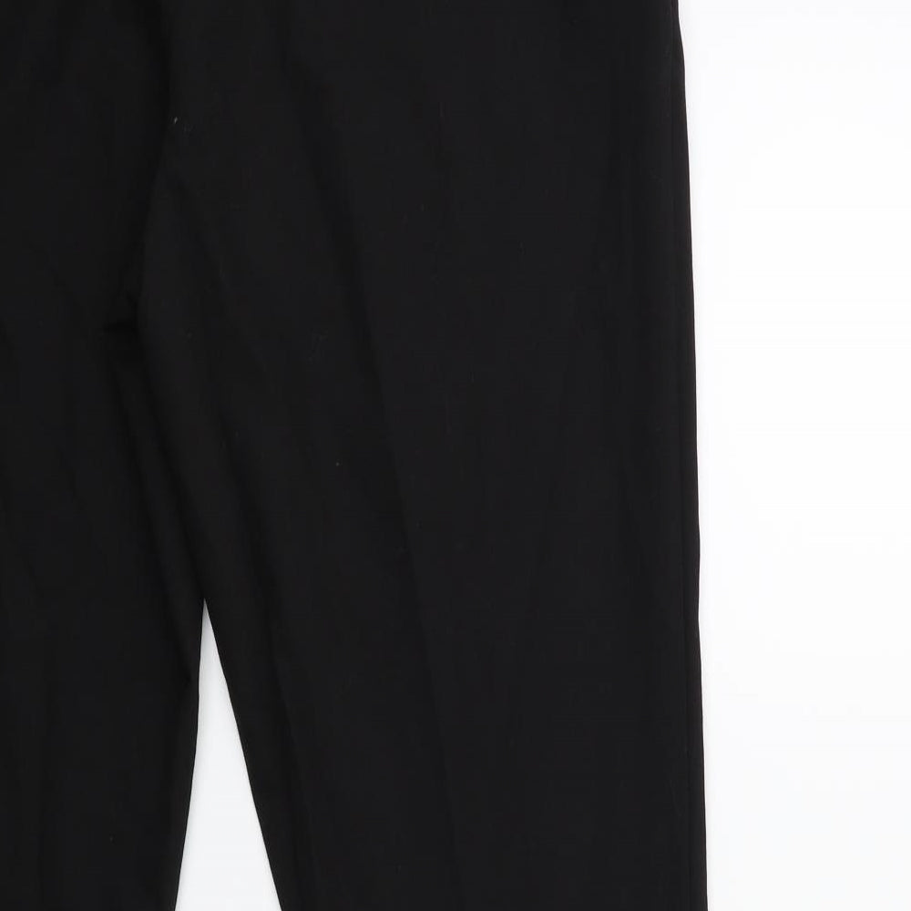Nutmeg Womens Black Trousers Size 14 L29 in