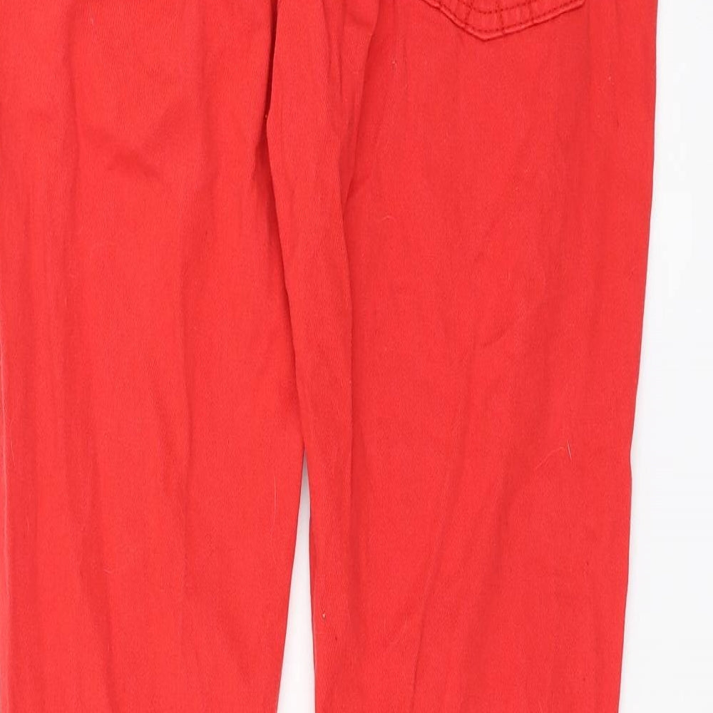 Primark Womens Red Denim Skinny Jeans Size 12 L32 in