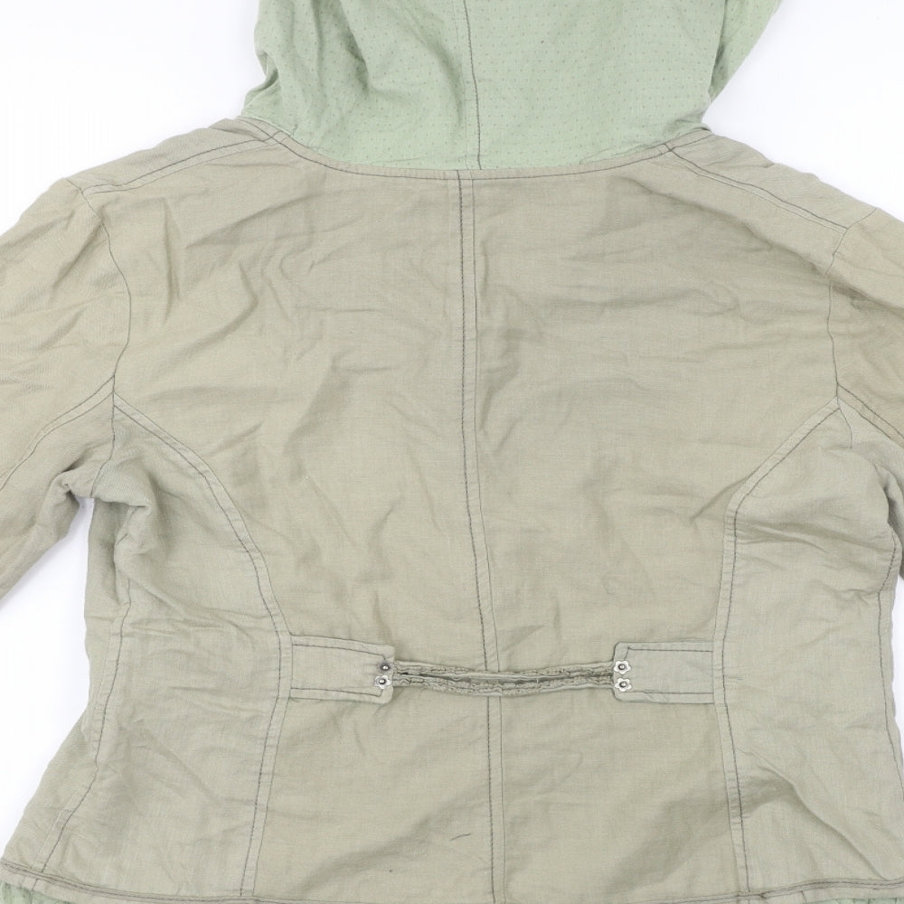 NILE Womens Green Jacket Coat Size M