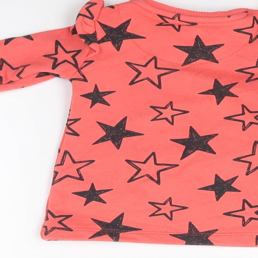 F&F Girls Red A-Line Size 0-3 Months - Stars