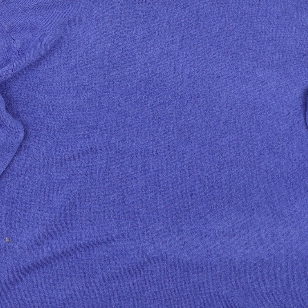 BM Womens Blue Pullover Jumper Size M