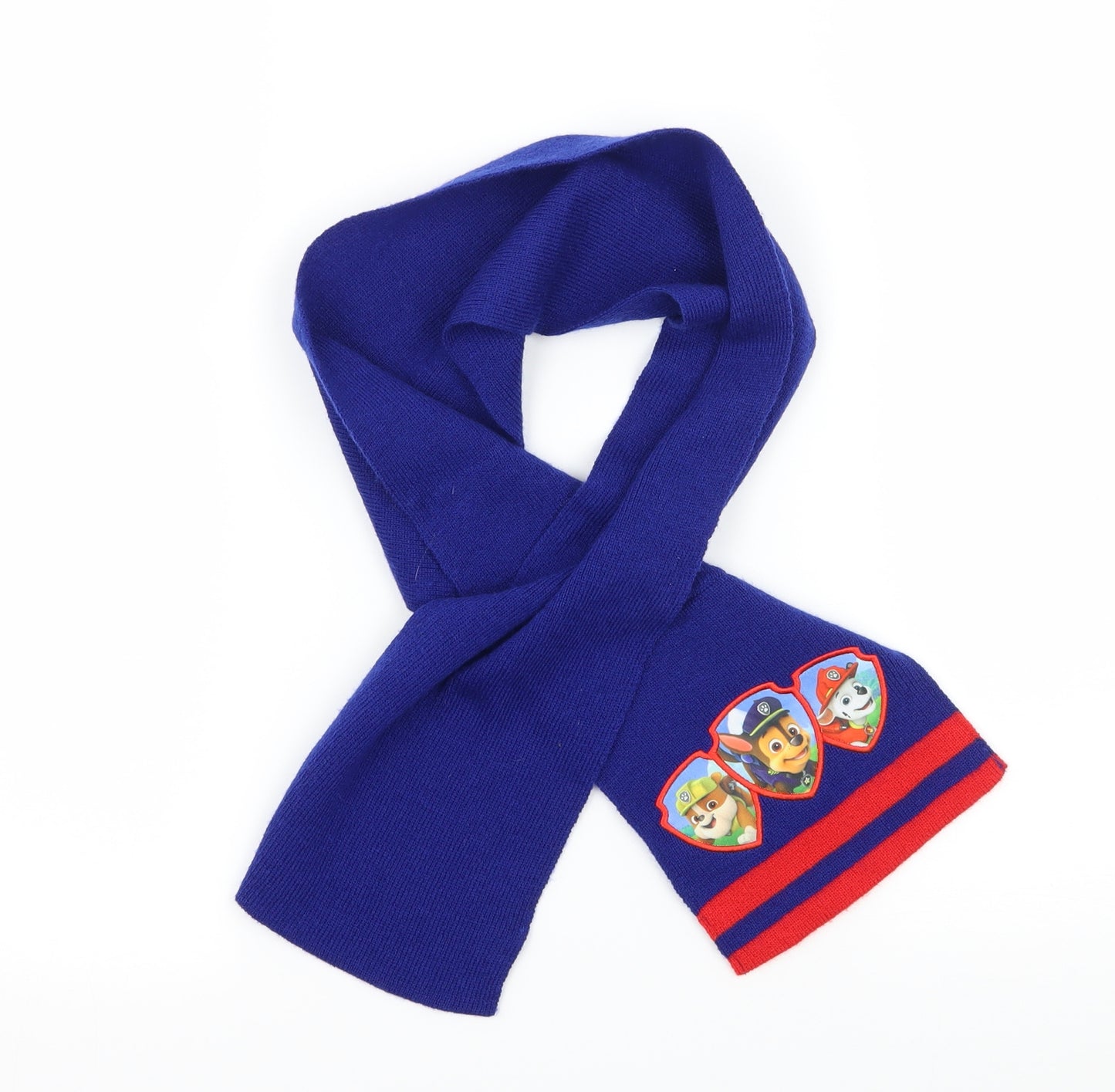 George Boys Blue Fair Isle Knit Rectangle Scarf Scarf One Size - Paw Patrol