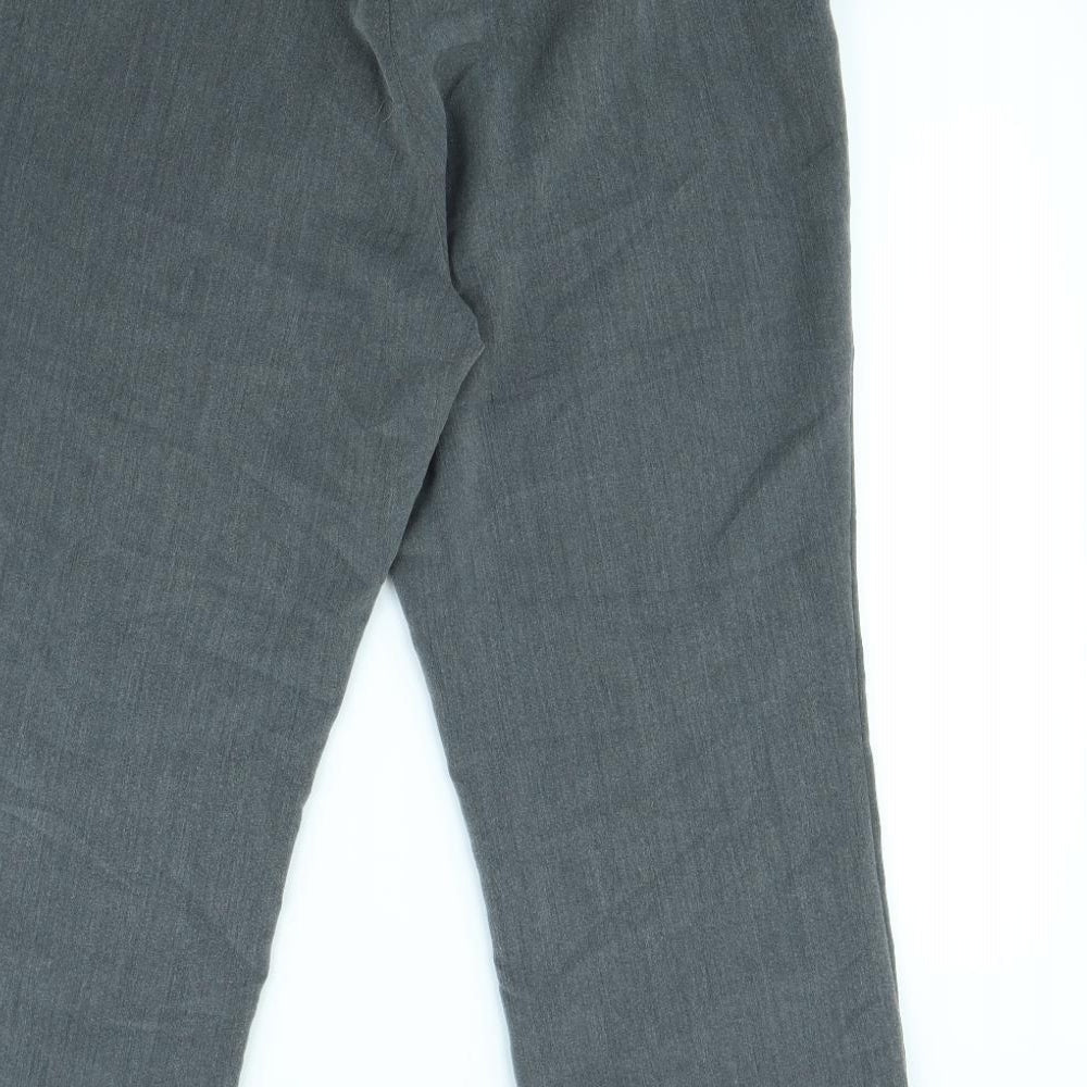 Preworn Womens Grey Dress Pants Trousers Size 12 L30 in