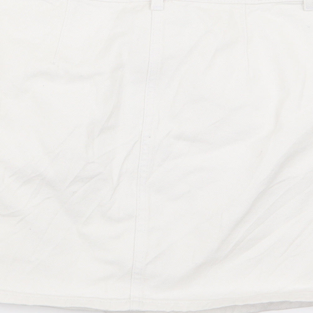 prmarki Womens White Rayon Straight & Pencil Set Size 10