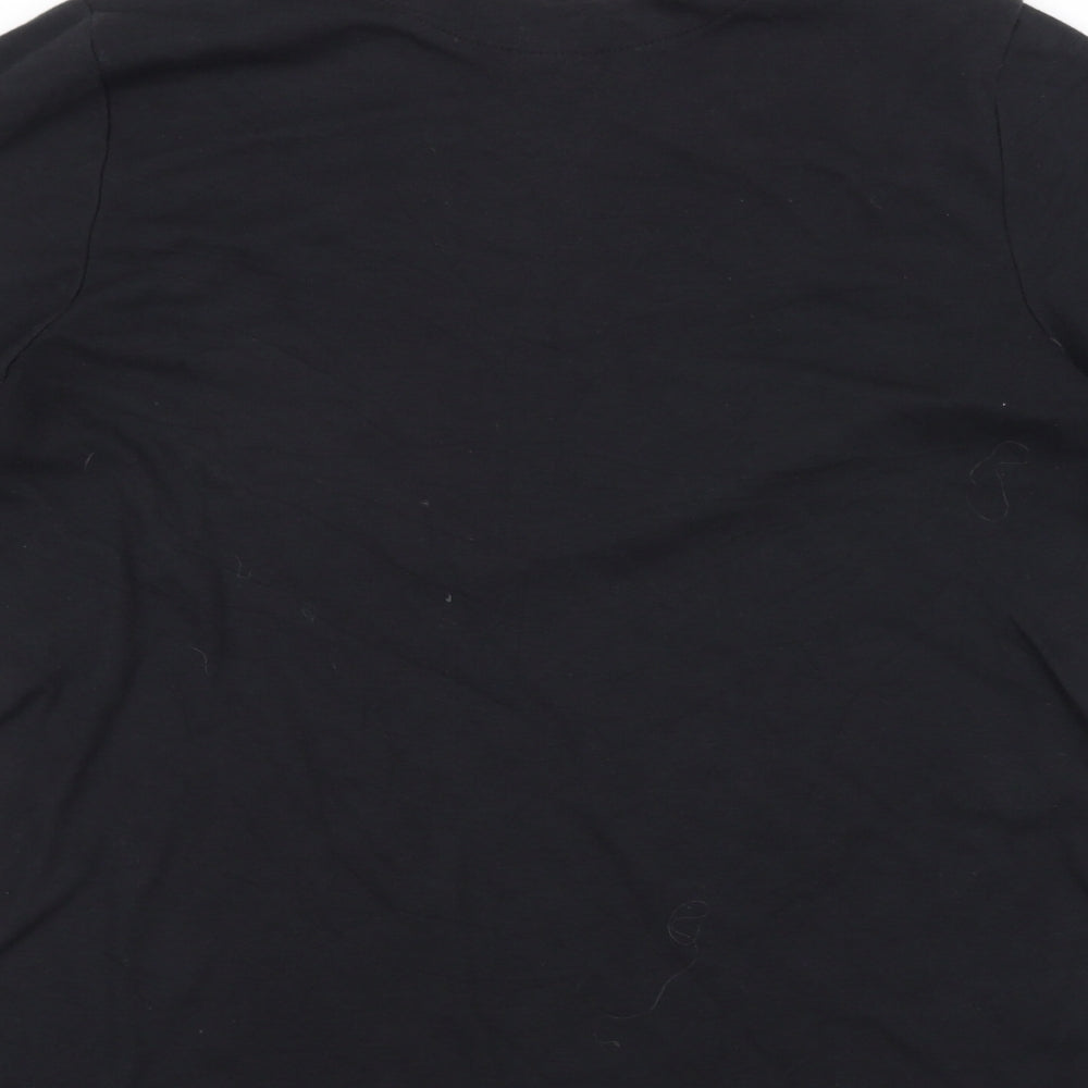 WEEKENDERS Womens Black Basic T-Shirt Size L