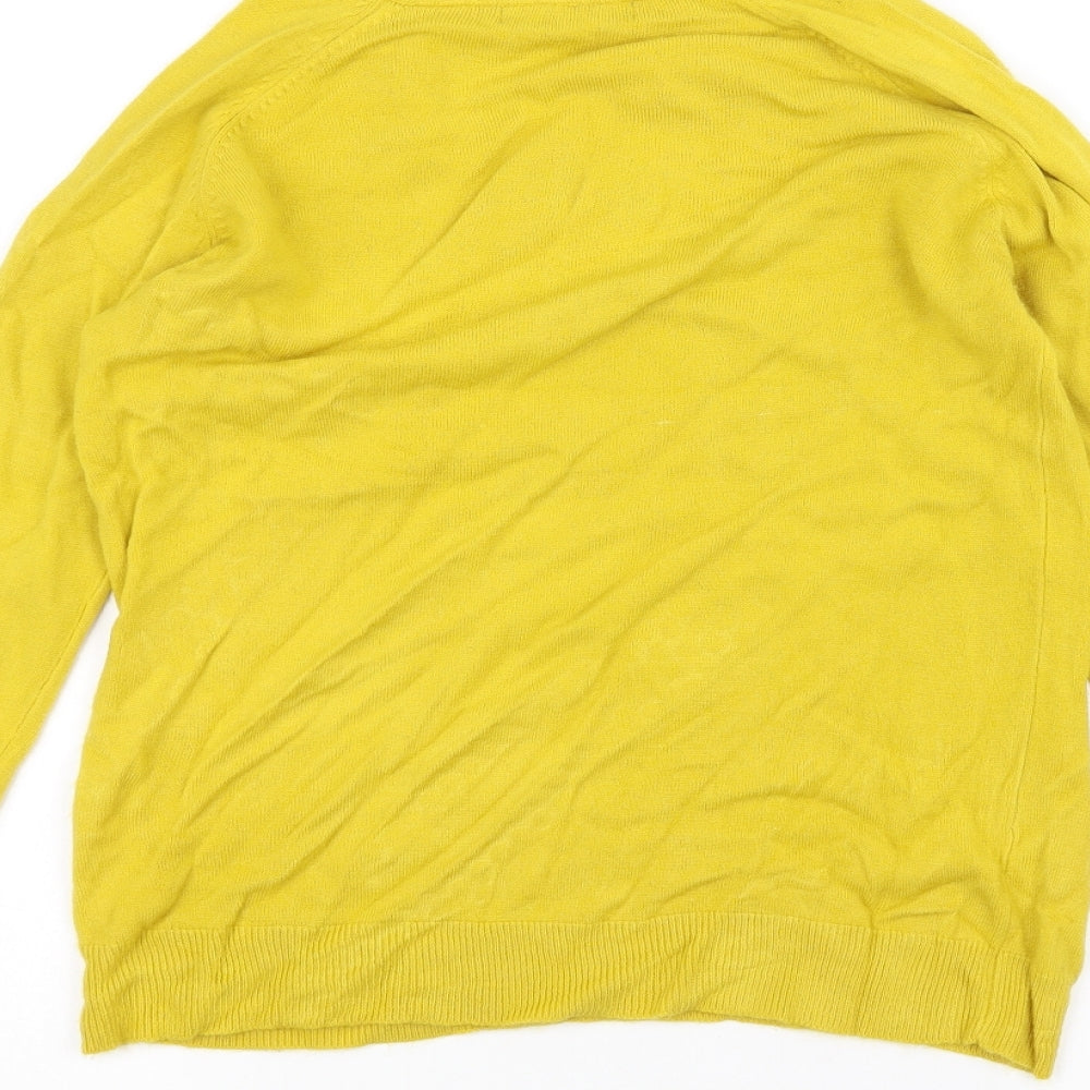 Atmosphere Womens Yellow Pullover Jumper Size 10