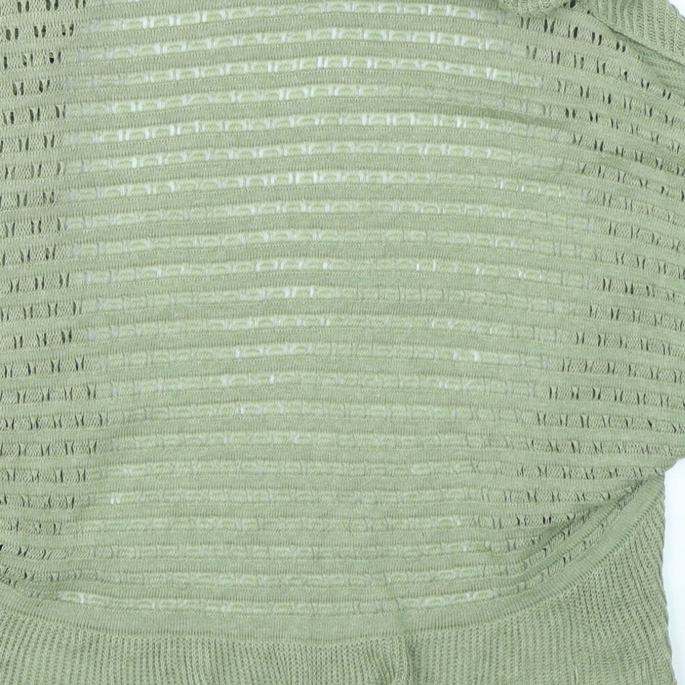 Per Una Womens Green Knit Cardigan Jumper Size M