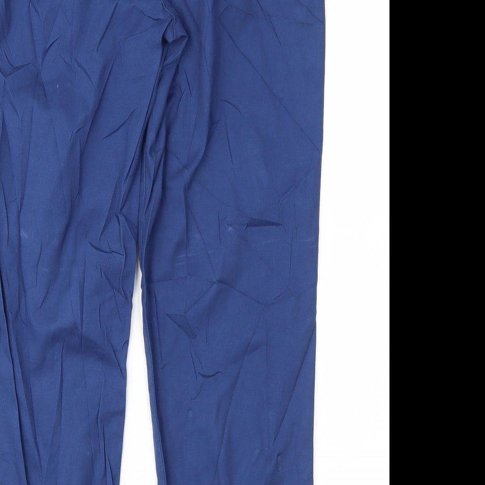 Trucco Womens Blue Cropped Trousers Size 14 L24 in