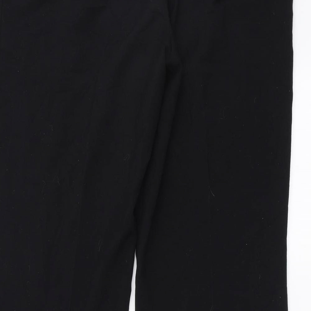 Marks and Spencer Womens Black Trousers Size 14 L29 in
