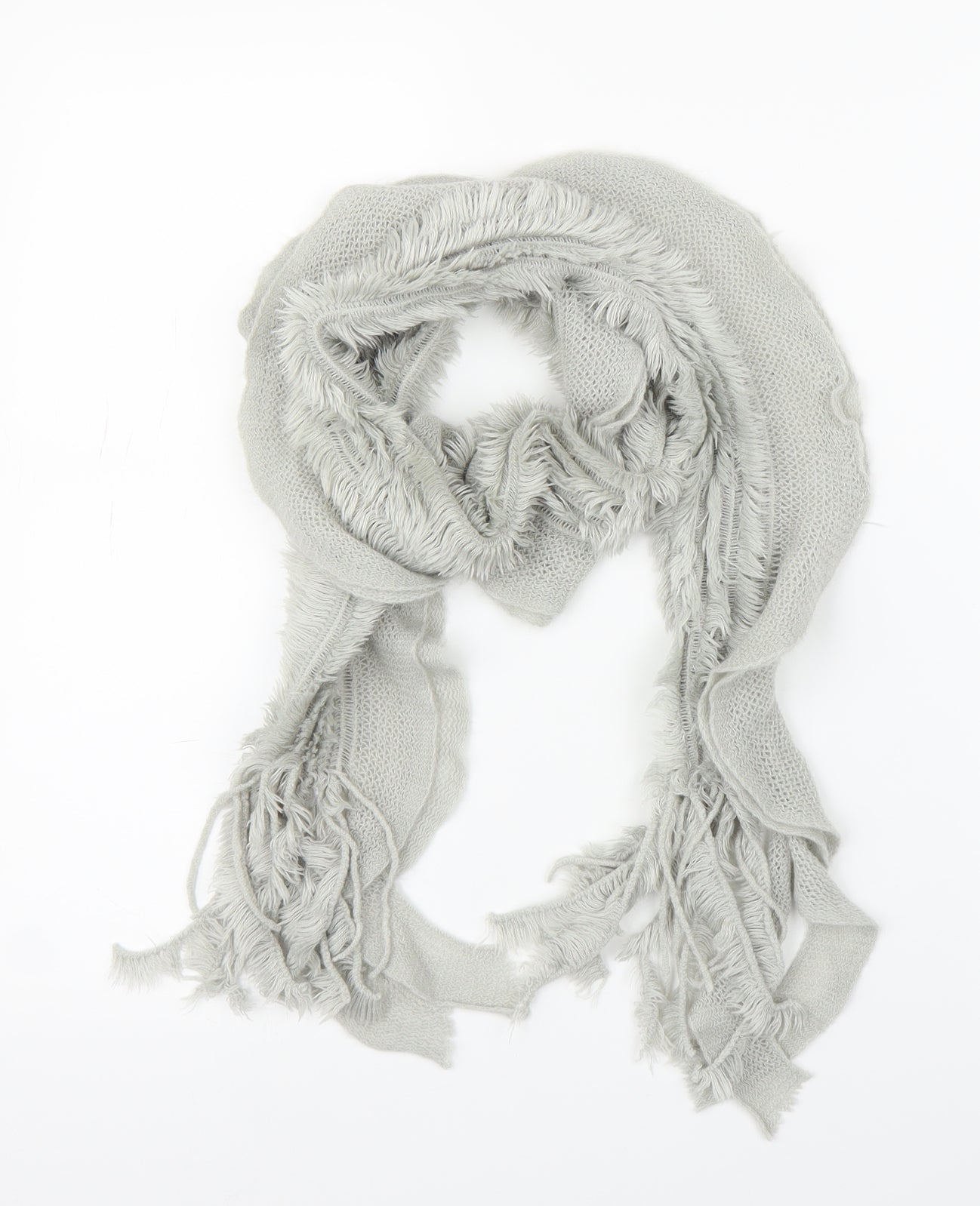 Preworn Girls Grey Scarf Scarves & Wraps One Size