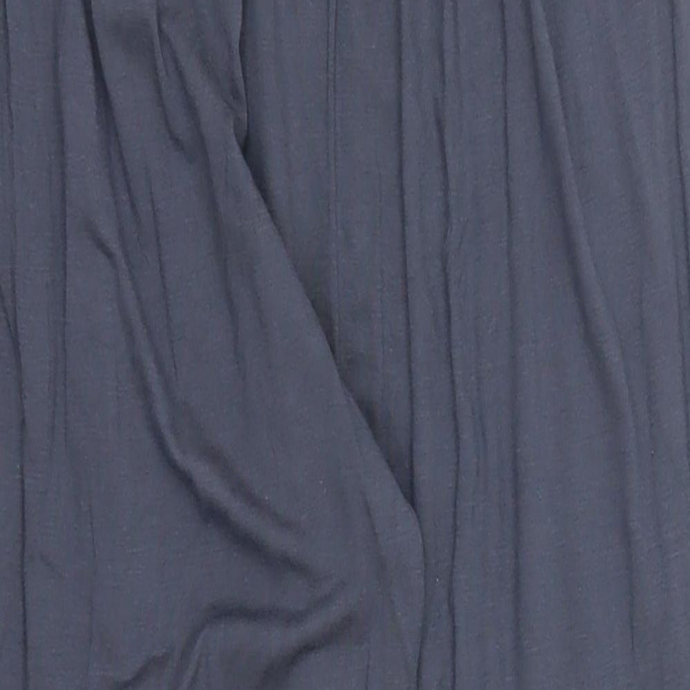 New Look Womens Blue Cropped Trousers Size 12 L21 in