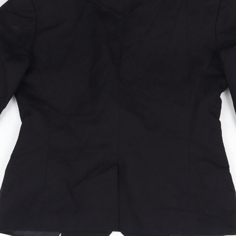 H&M Womens Blue Jacket Blazer Size 8