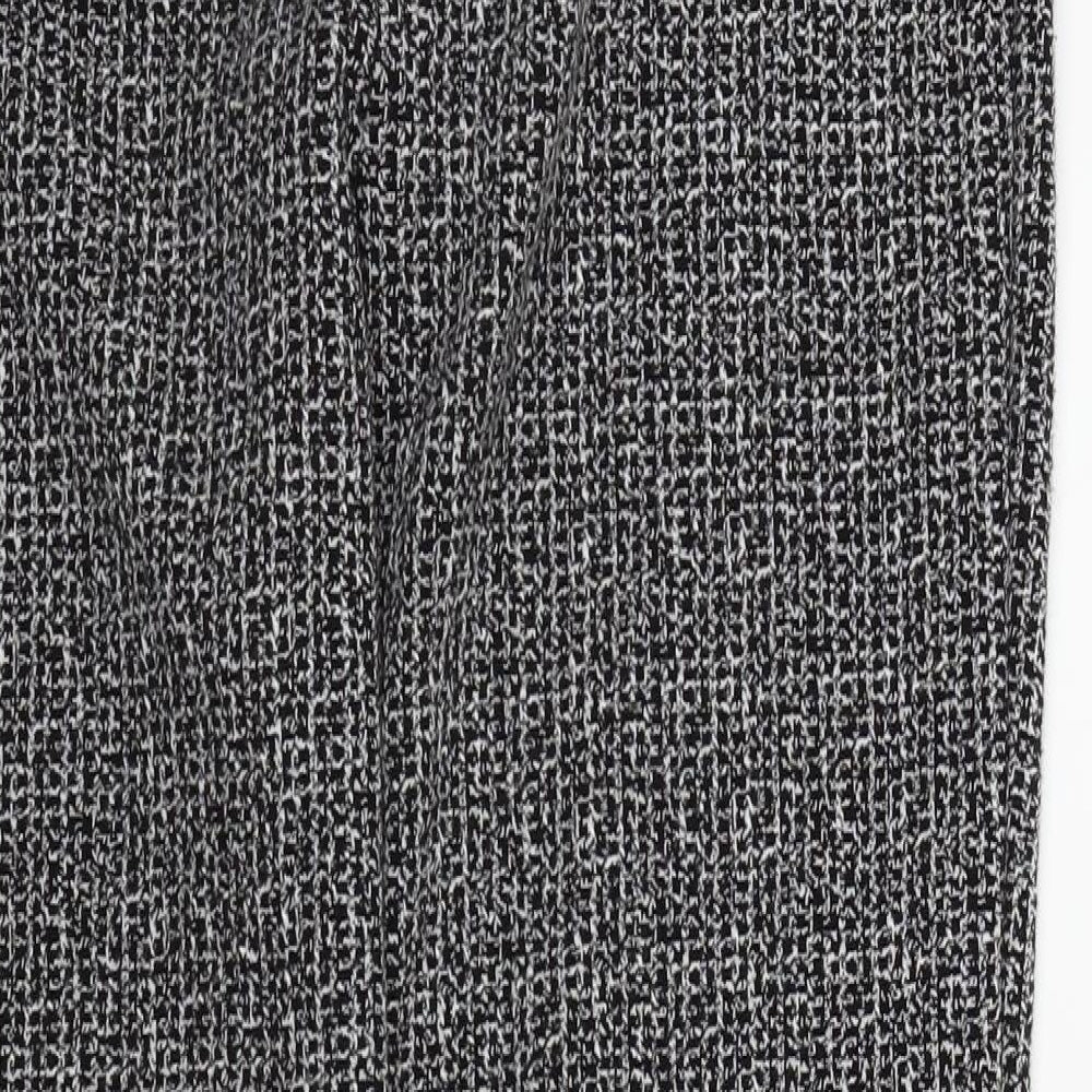 Pieces Womens Grey Trousers Size M L27 in - FRILL WAIST LINE