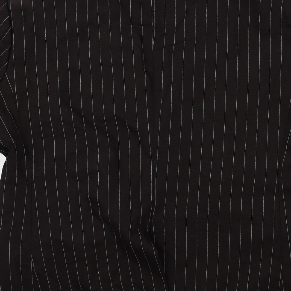 REMUS Mens Brown Striped Jacket Suit Jacket Size 42