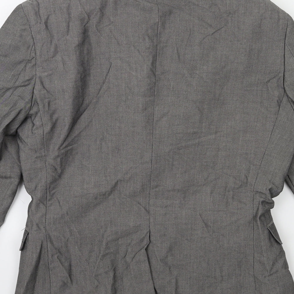 Cedar Wood State Mens Grey Jacket Suit Jacket Size 34