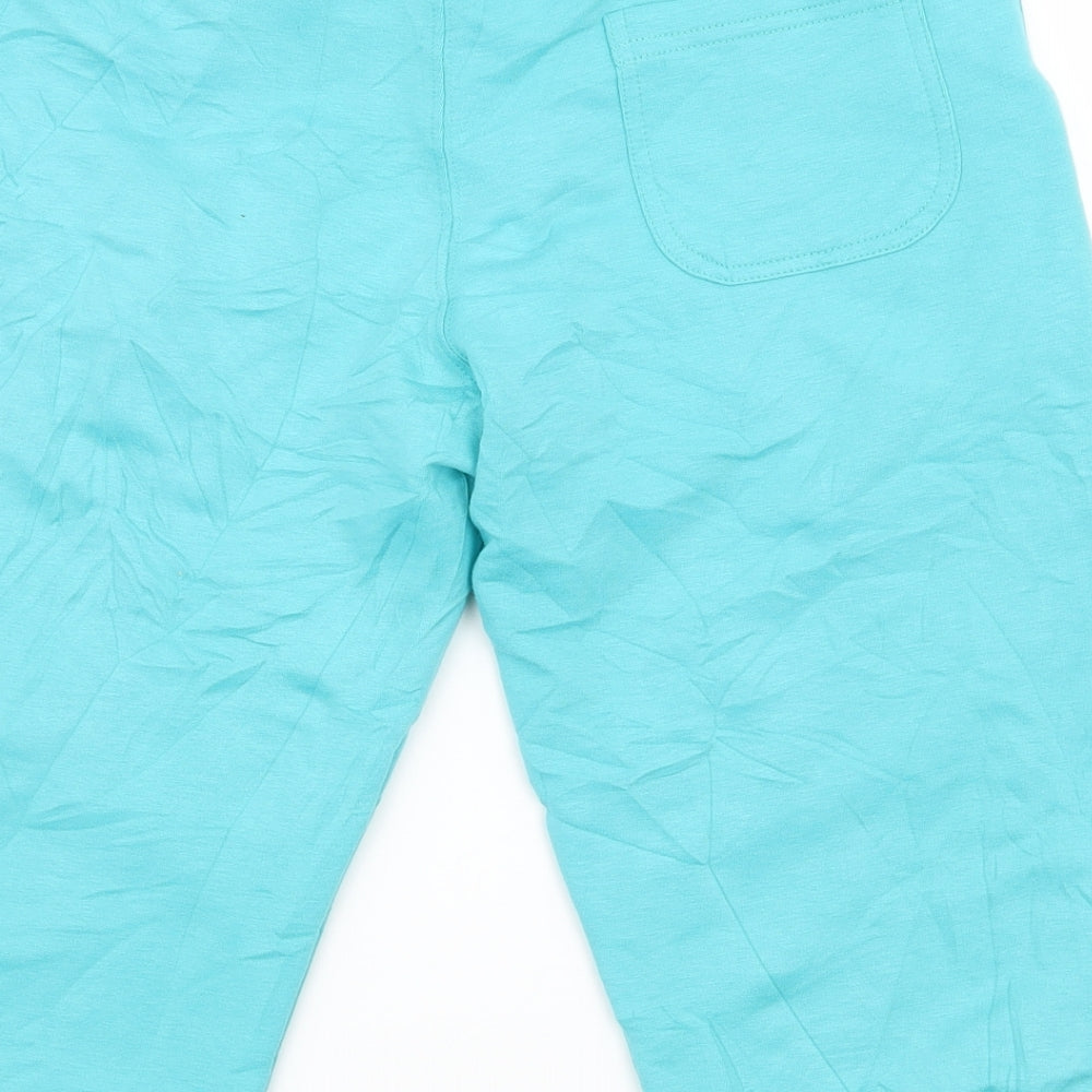 Try On Athletics Womens Blue Jersey Compression Shorts Size S