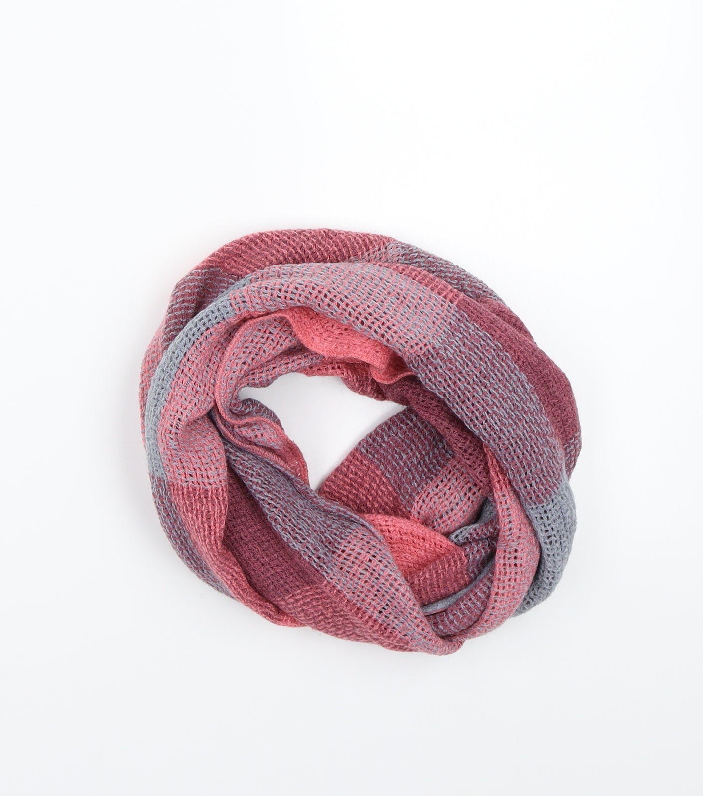 Preworn Womens Pink Check Scarf