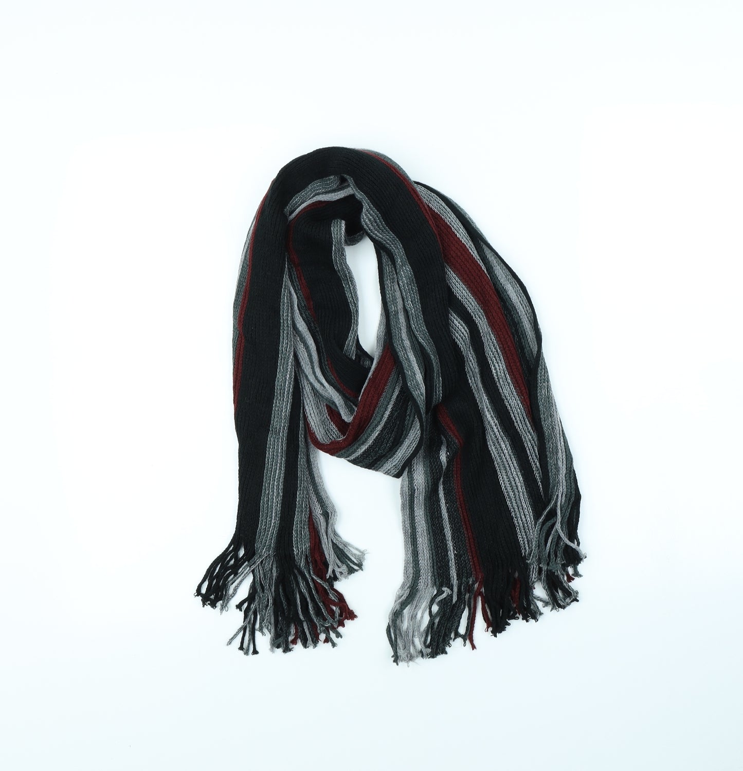 Preworn Womens Multicoloured Striped Scarf