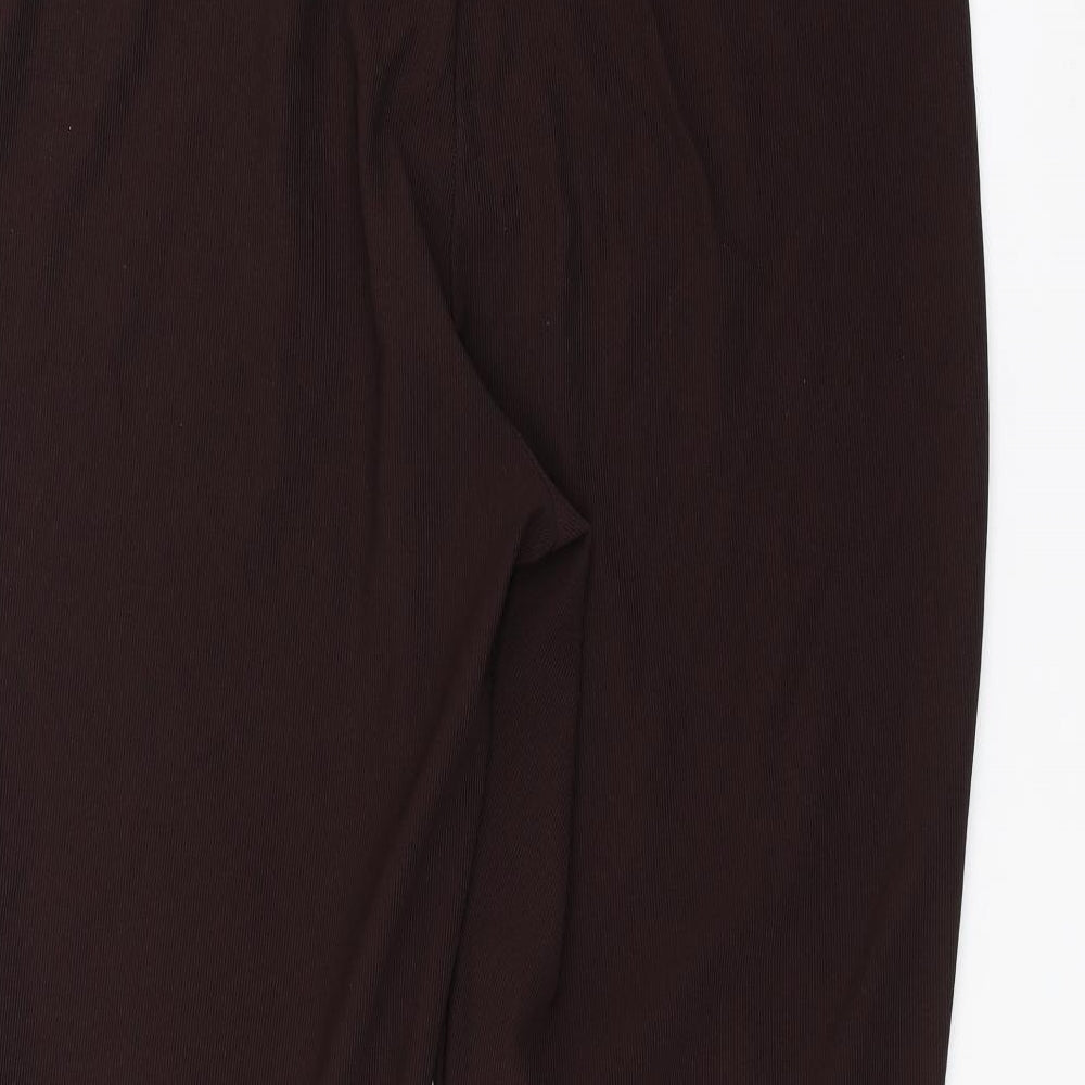 Preworn Womens Brown Trousers Size 22 L28 in