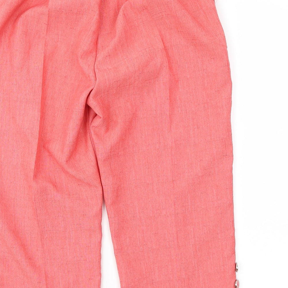 Preworn Womens Red Cropped Trousers Size 30 in L20 in