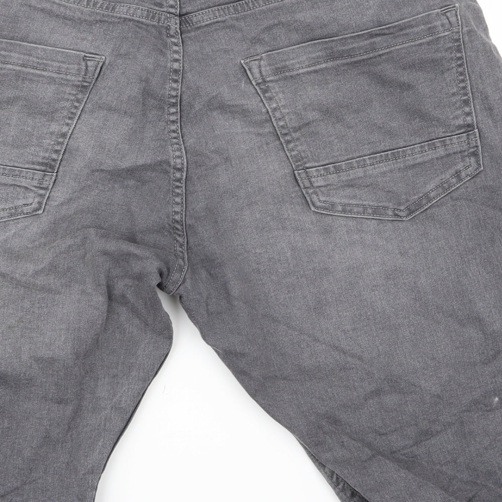Preworn Womens Grey Biker Shorts Size 36