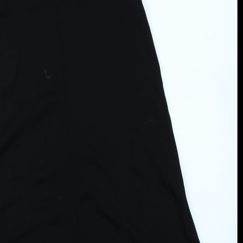 Divided Womens Black A-Line Size 8