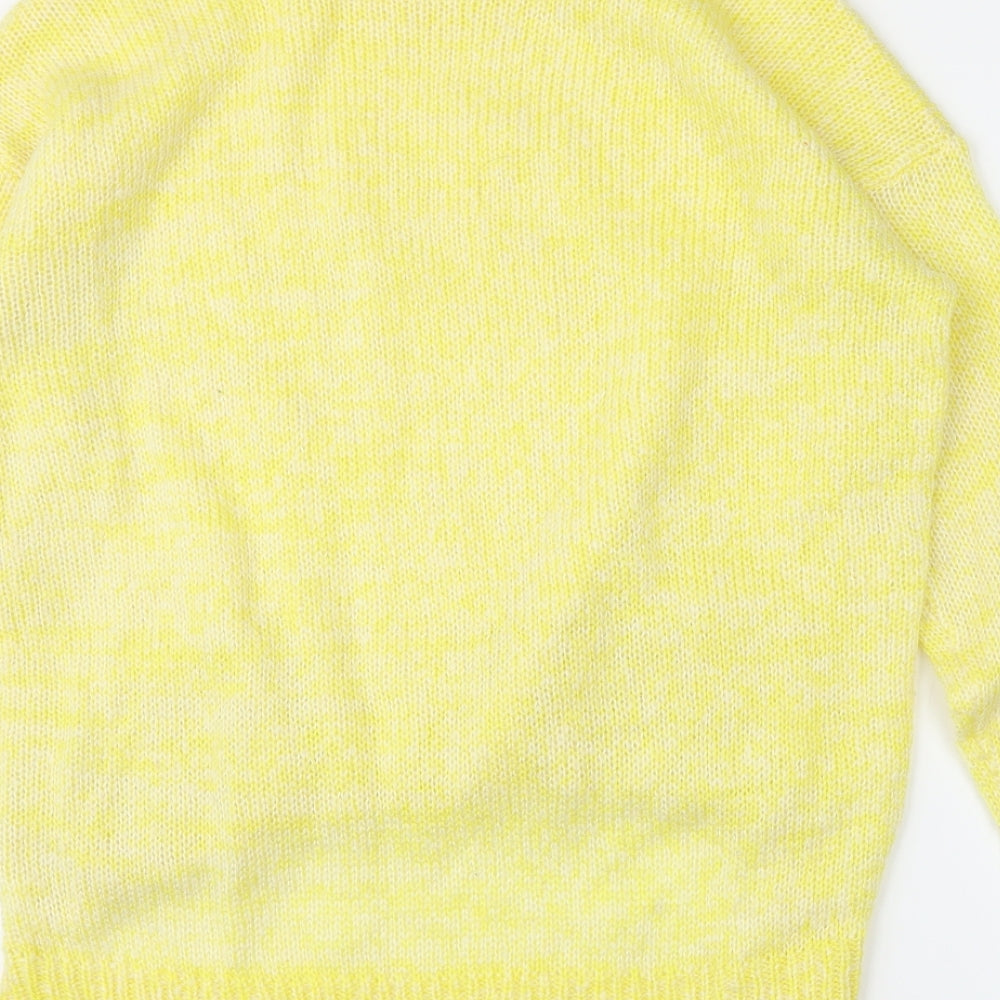 New Look Womens Yellow Pullover Jumper Size M
