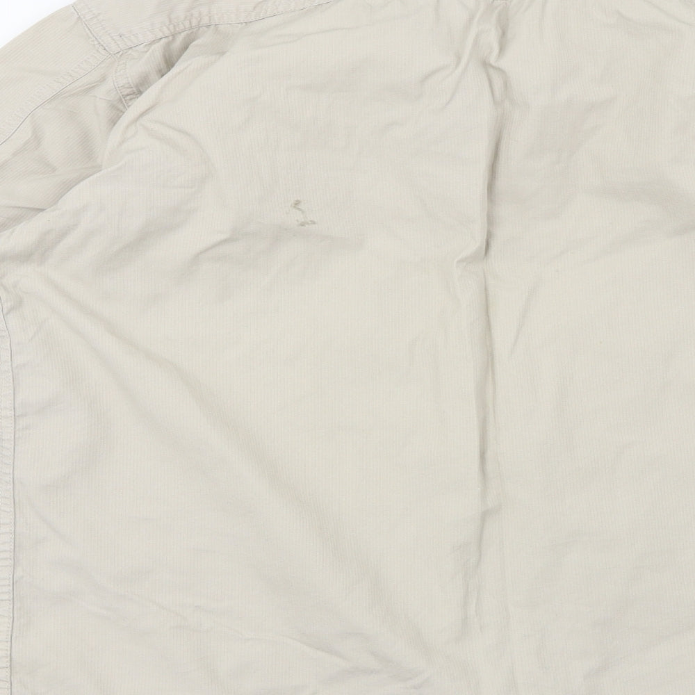 Denim Seventy3 Mens Beige Button-Up Size M