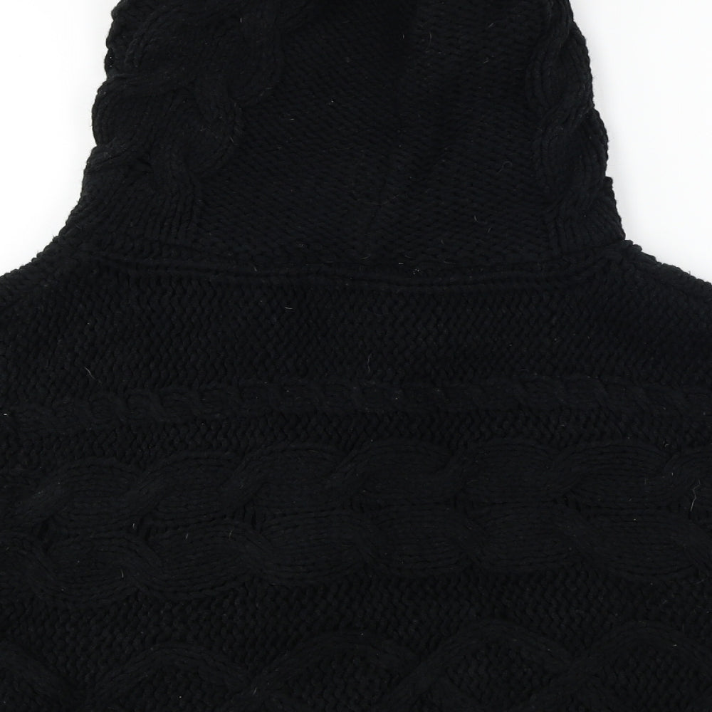 unita Womens Black Cardigan Jumper Size XL