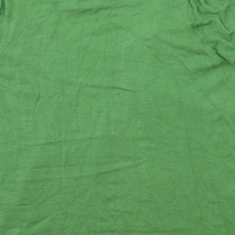 Marks and Spencer Womens Green Knit Pullover Jumper Size 18