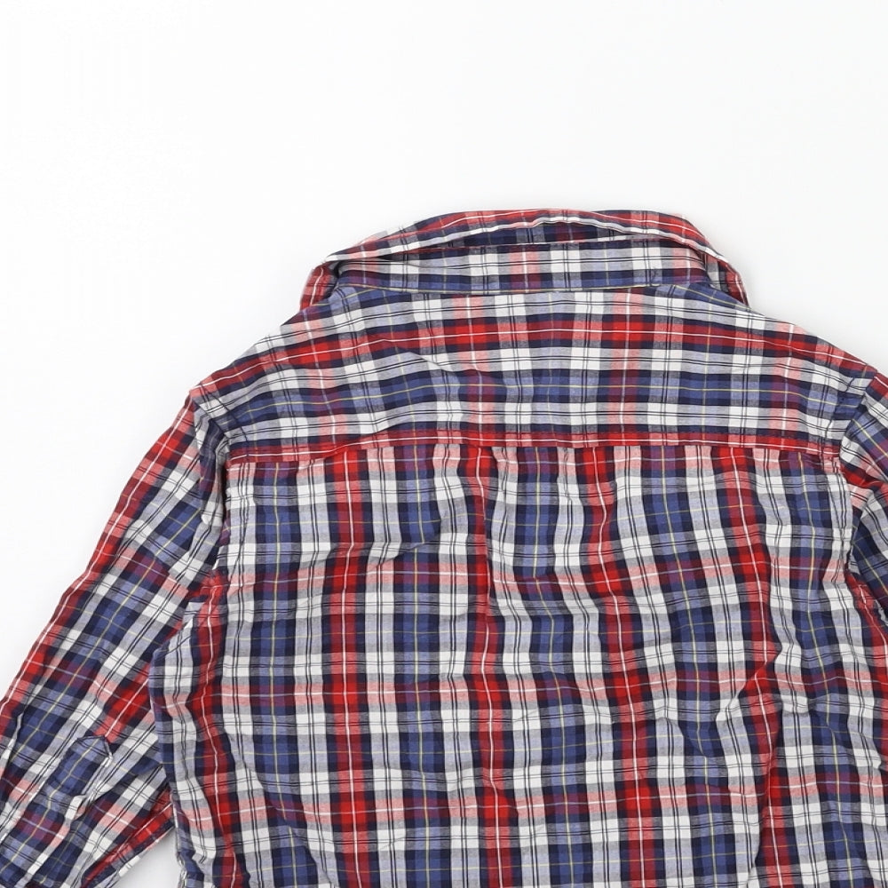 Earlydays Baby Blue Check Basic T-Shirt Size 12 Months
