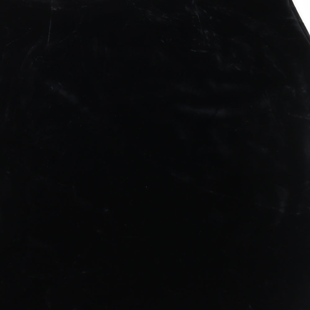 Betty Barclay Womens Black Velour Straight & Pencil Skirt Size 36 in
