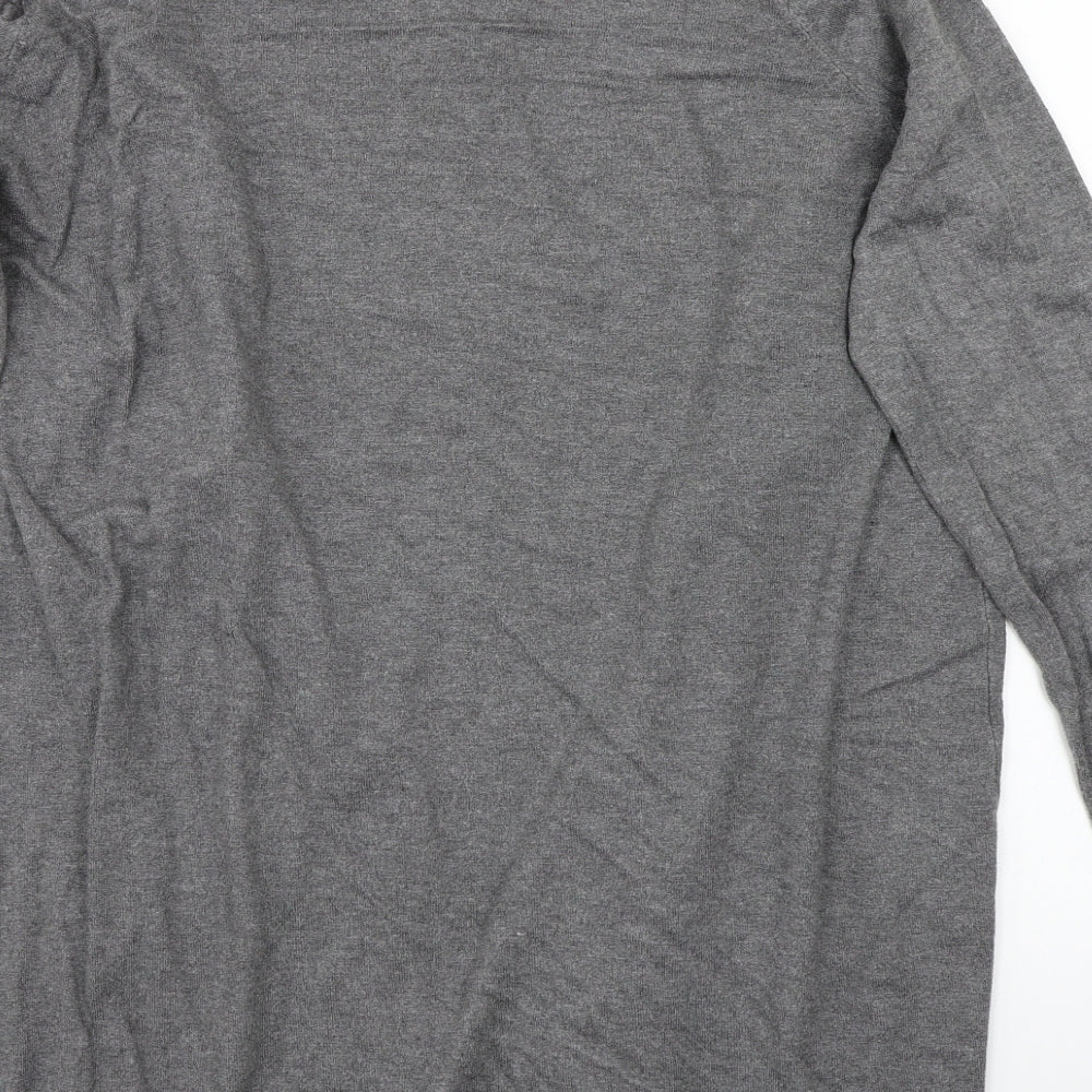 Vrs Womens Grey Cardigan Jumper Size 2XL