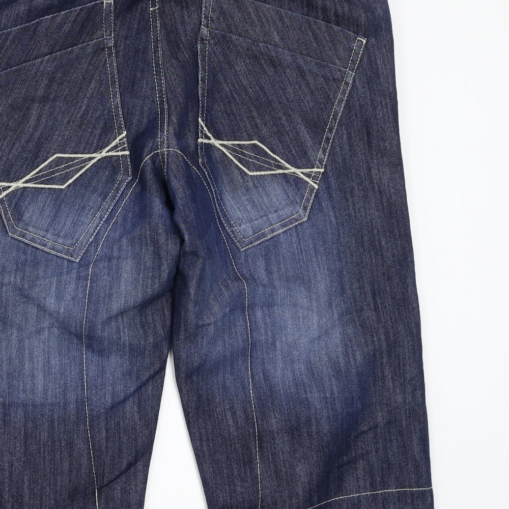 Preworn Womens Blue Bermuda Shorts Size 34