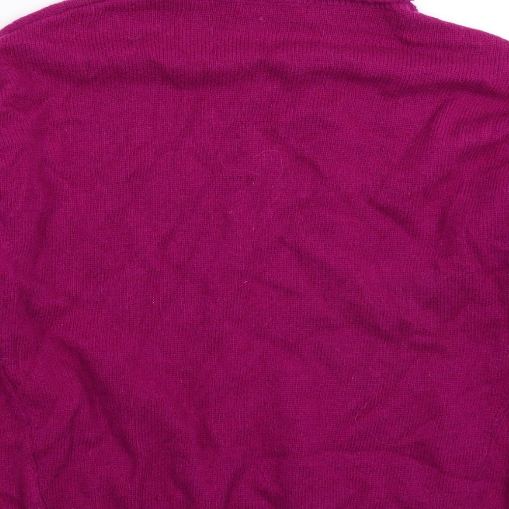 nice things Womens Purple Knit Pullover Jumper Size M