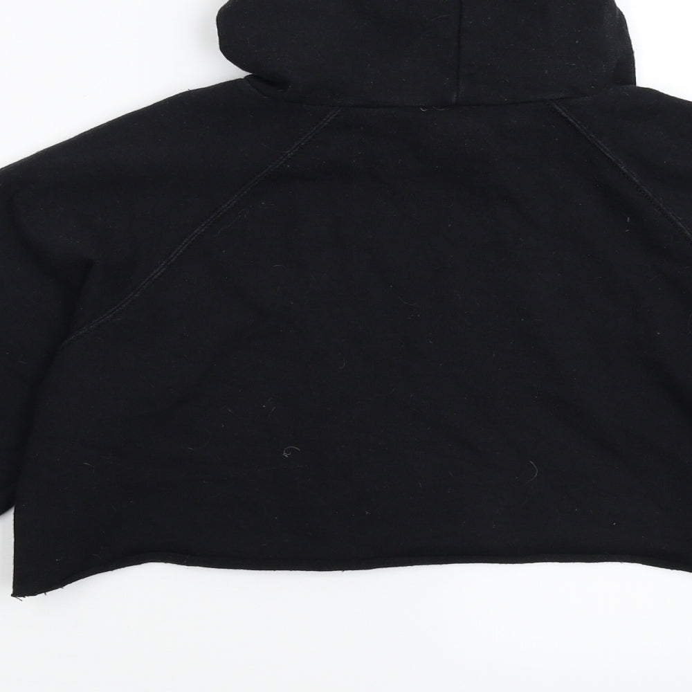 Fruit of the Loom Girls Black Pullover Hoodie Size 13-14 Years