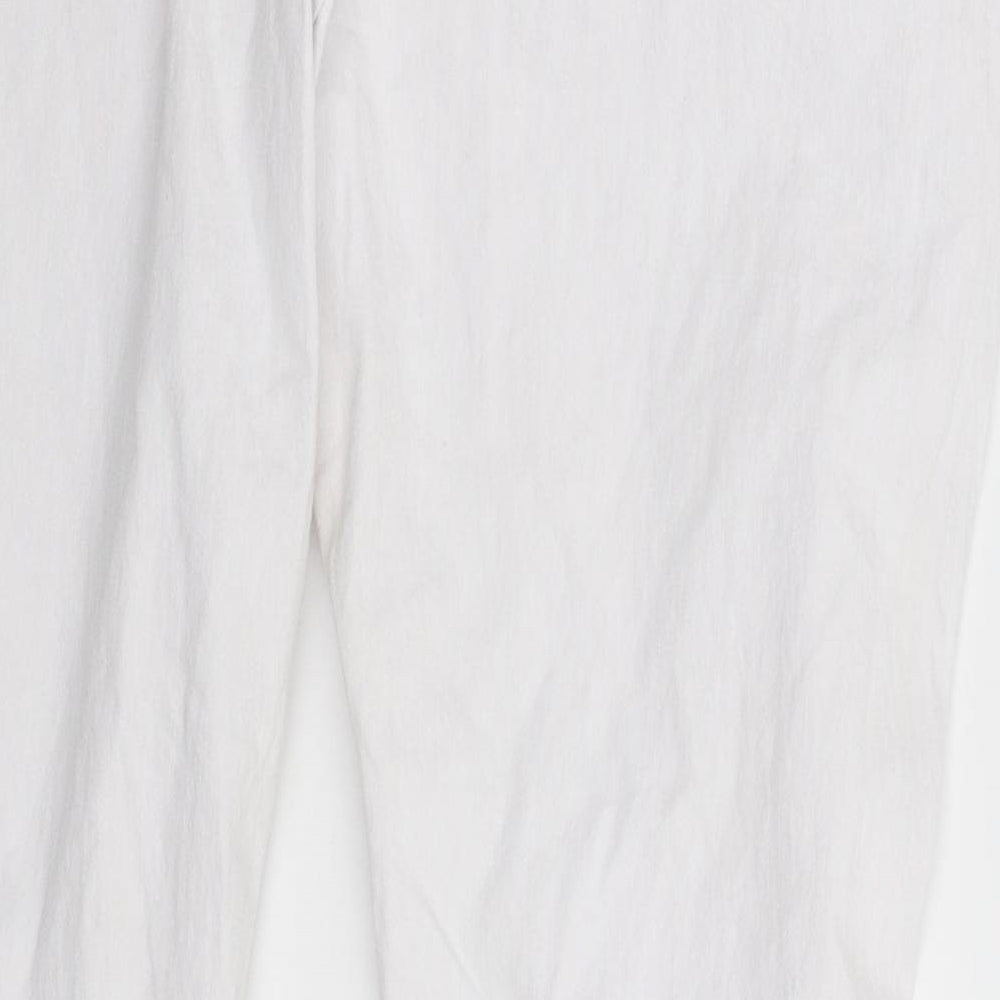 Preworn Womens White Denim Skinny Jeans Size 3XL L28 in